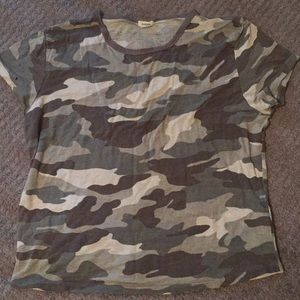 Camouflage cropped top, super soft, Garage